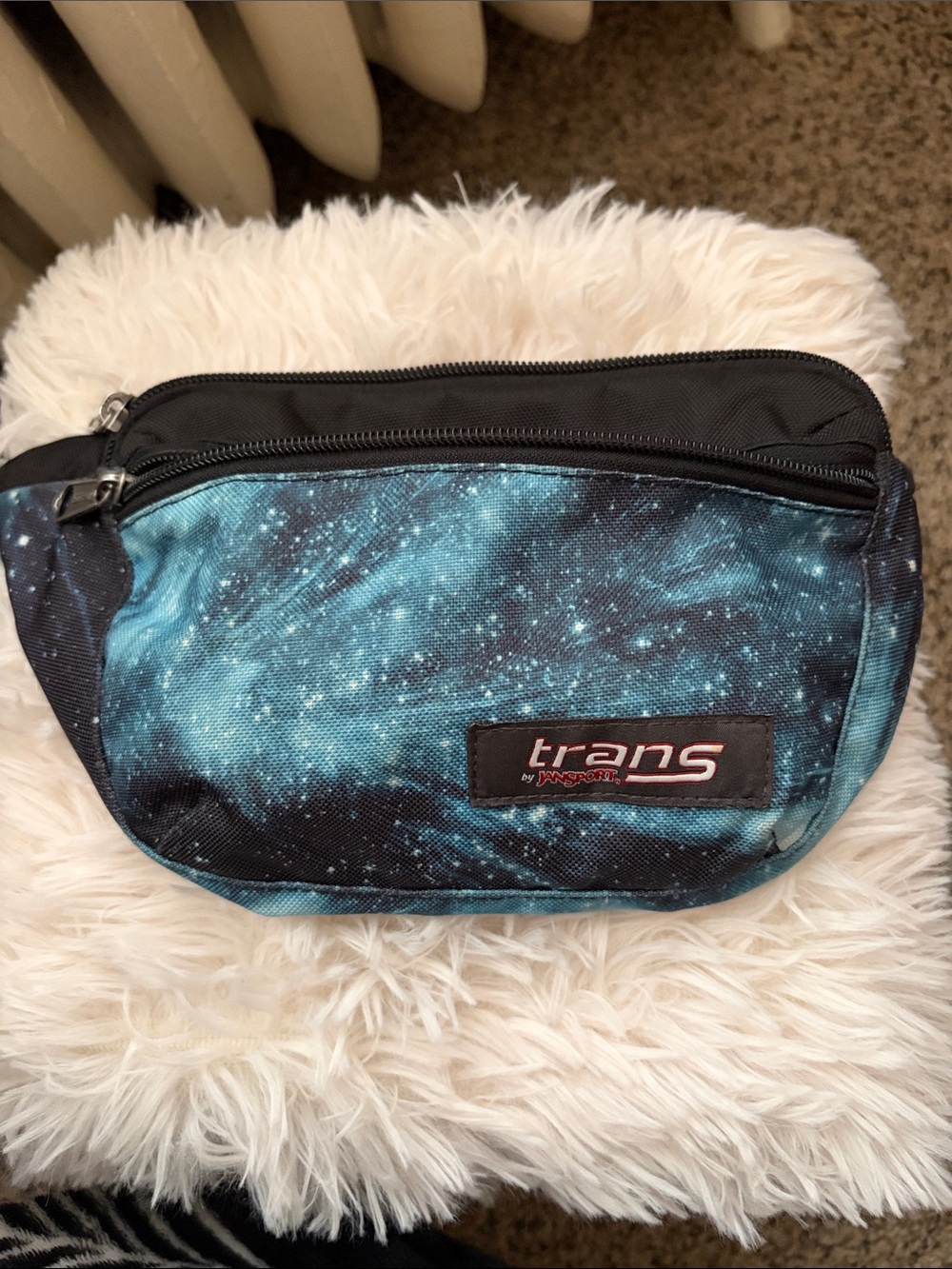 Blue Galaxy Jansport Waist Bag